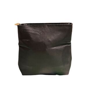 Giorgio Armani Black Satin Parfume Zip Up Make Up Bag Clutch Women’s Go To